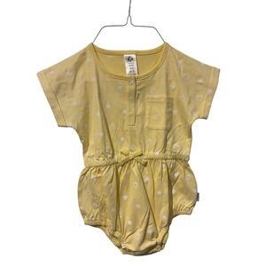 Gerber Baby Yellow Sun Print Short Sleeve Romper Onesie 24 Months